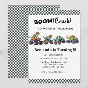 Choque de boom, invitación de cumpleaños a un cami