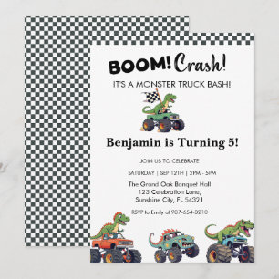 Choque de boom, invitación de cumpleaños a un cami