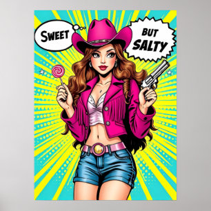 Chorra dulce pero salada - Arte pop occidental ret