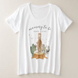 Chorro de Alpaca para Baby Shower de Mamá y Papá