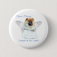 Chow Chow Angel - Botón