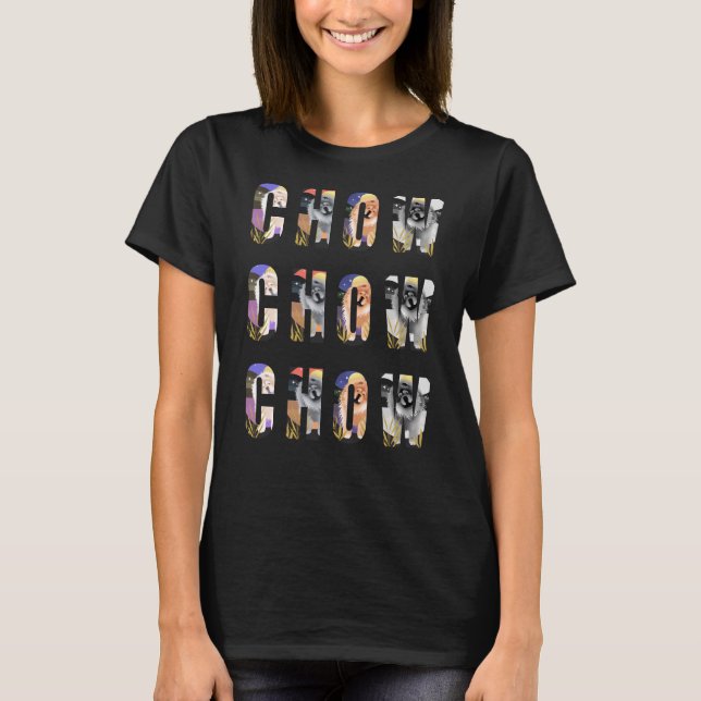 CHOW CHOW camisetas CHOW seleccionar estilo (Anverso)
