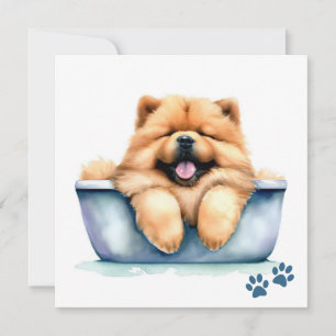 Chow Chow Dog Card