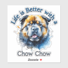Chow Chow Dog Lover pegatina decal, padre perro ma