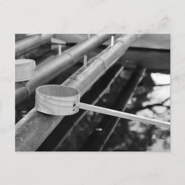 Chozuya: Nezu Shrine, Tarjeta postal de Tokio (Anverso)