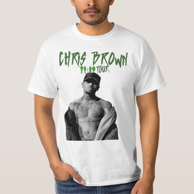 Chris 111 Tour 2024 camiseta Brown 2024 (Anverso)