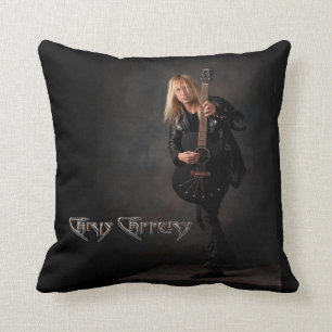 Chris Caffery con el Cojín decorativo Babicz Guit