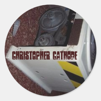 Chris Cathode/PE-7, calcomanía redonda (pequeña)