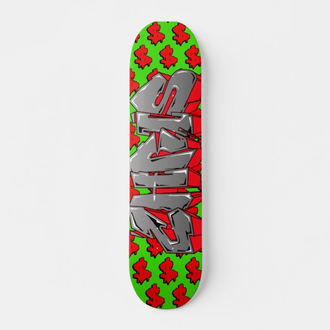 Chris Graffiti Personalizado Skateboard personaliz (Anverso )