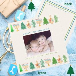 Chrismukkah Foto Tarjeta de Navidades de mensajes