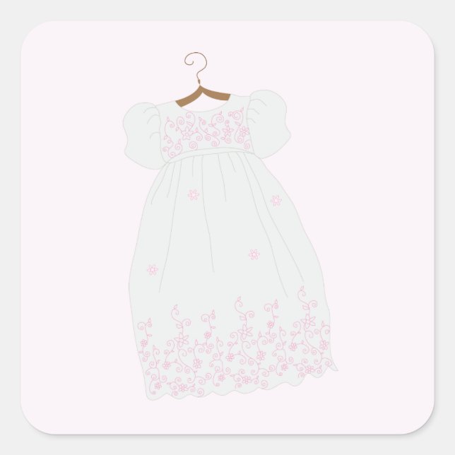 Christening Gown Pegatinas (Anverso)
