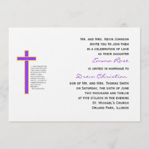 Christian Boda Cord Tres Extraños Invitación Pl