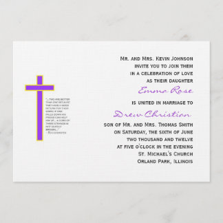 Christian Boda Cord Tres Extraños Invitación Pl