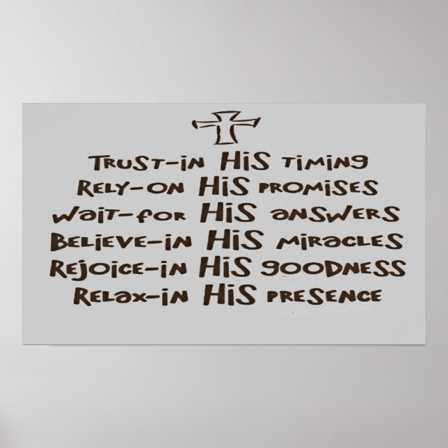 Christian Faith Prayer Prints N Posters (Frente)