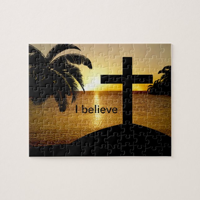 Christian I Believe Tema Adultos Jigsaw Puzzles (Horizontal)
