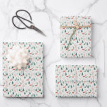 Christma moderna envolviendo papel de reno verde r<br><div class="desc">Navidades de renos cortos envolviendo papel para cualquier regalo - destacar!</div>