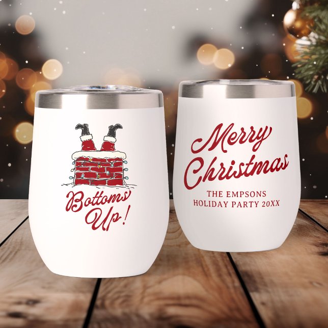 Christmas “Bottoms Up”Santa Chimney Funny Holiday  (Subido por el creador)