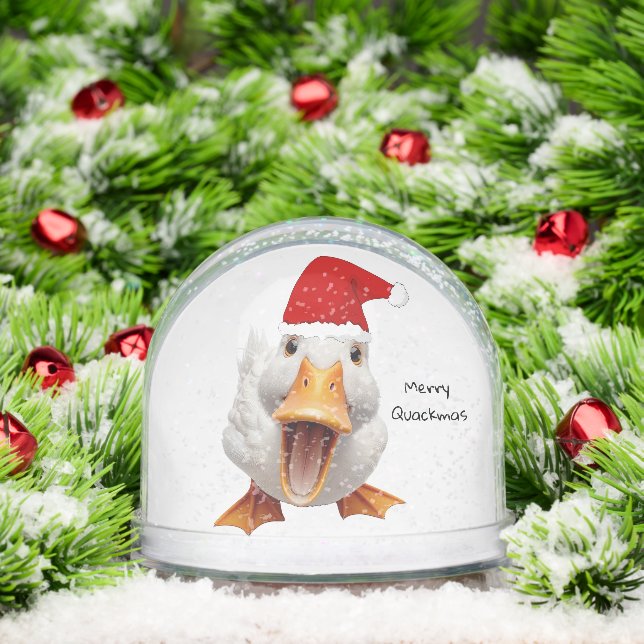 Christmas Duck Snow Globe (Navidad)