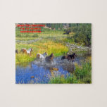 Christmas Granddaughter. Jigsaw Puzzle<br><div class="desc">Happy Christmas Granddaughter. Jigsaws Horses and Foals, These Jigsaws are made of sturdy cardboard and mounted on chipboard, these puzzles are printed in vivid and full colour. For hours of puzzle enjoyment, give a custom puzzle as a gift today! Size from: 11" x 14" (252 pieces) Up to: super size...</div>