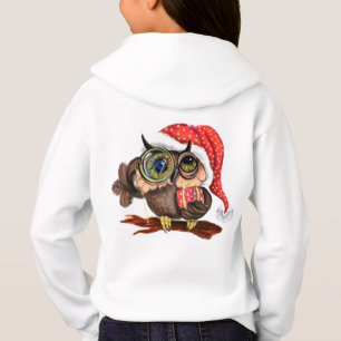 Christmas Kid's Hoodie Baby Owl with Gift