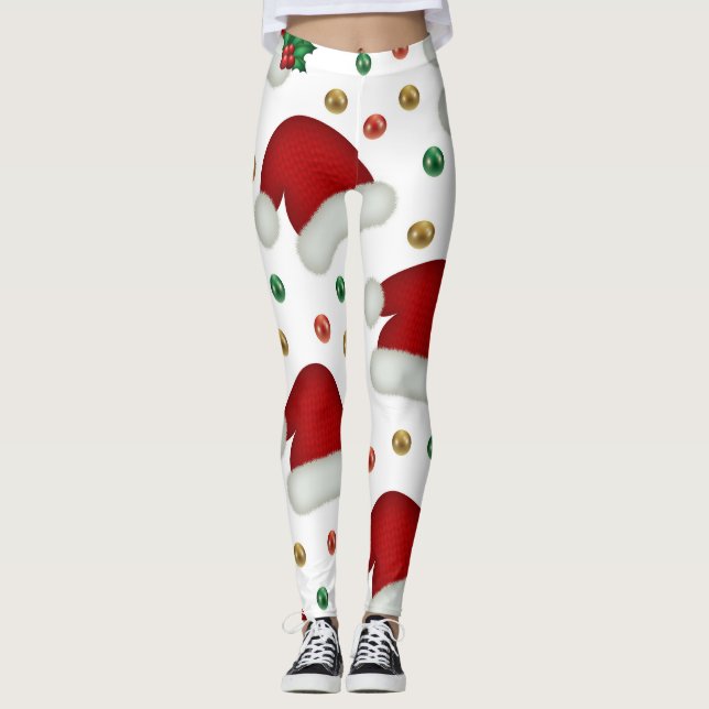 Christmas Leggings – Festive Holiday Pattern  (Anverso)