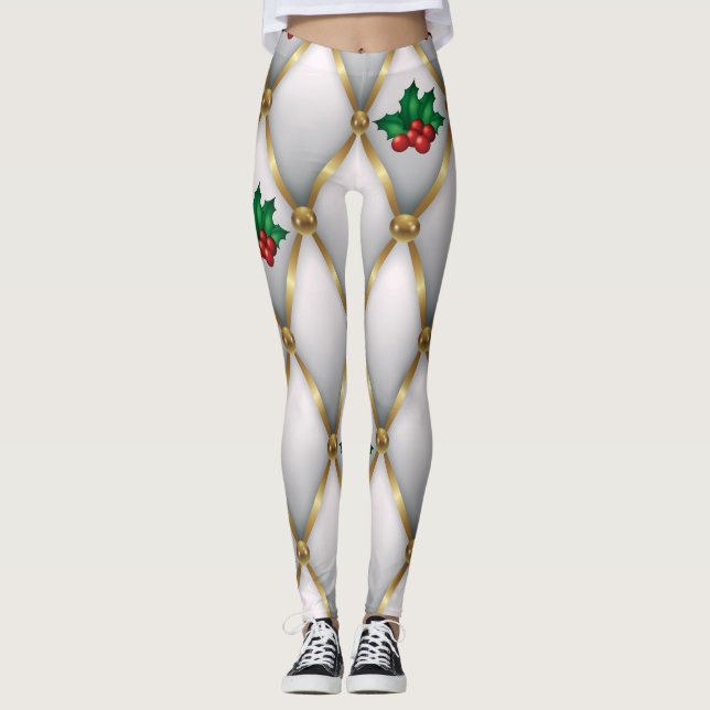 Christmas Leggings – Festive Holiday Pattern  (Anverso)