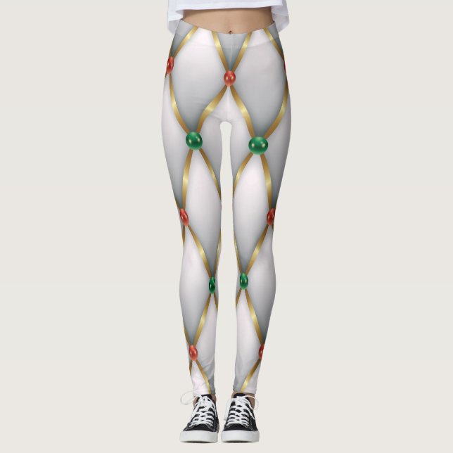 Christmas Leggings – Festive Holiday Pattern  (Anverso)