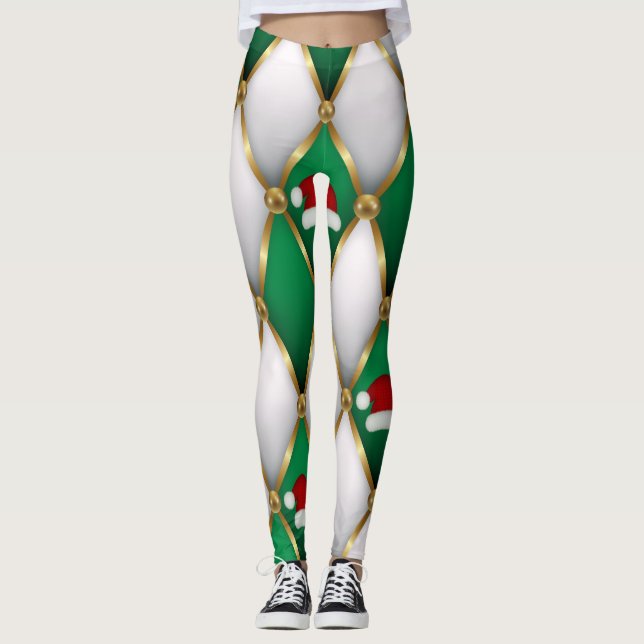 Christmas Leggings – Festive Holiday Pattern  (Anverso)