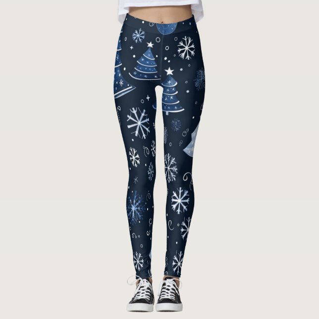 Christmas Leggings – Festive Holiday Pattern  (Anverso)