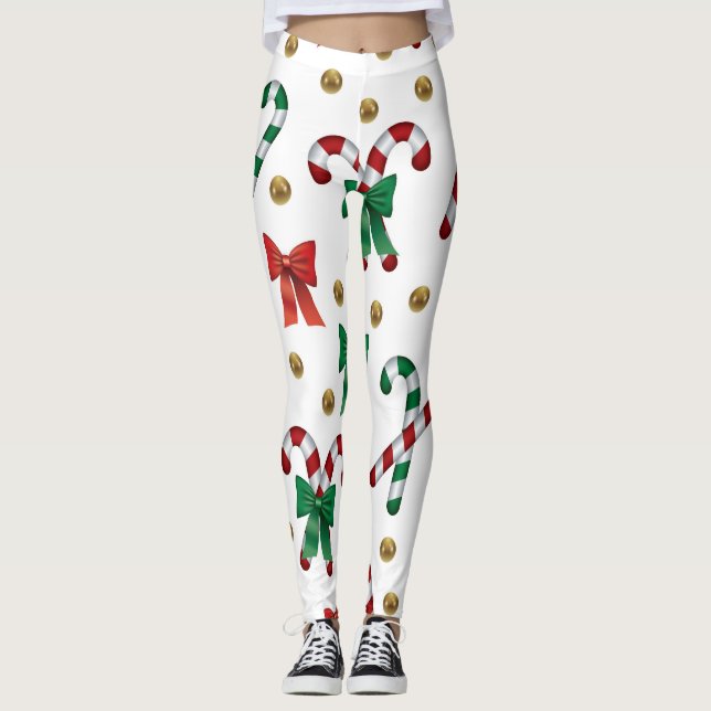 Christmas Leggings – Festive Holiday Pattern  (Anverso)