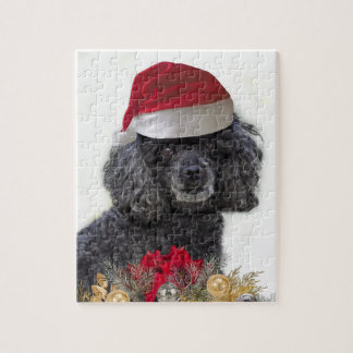 Christmas Poodle Dog Jigsaw puzzle