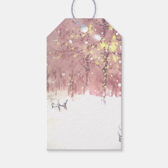 CHRISTMAS Regalo Etiquetas ARTE Y DISEÑO (Anverso)