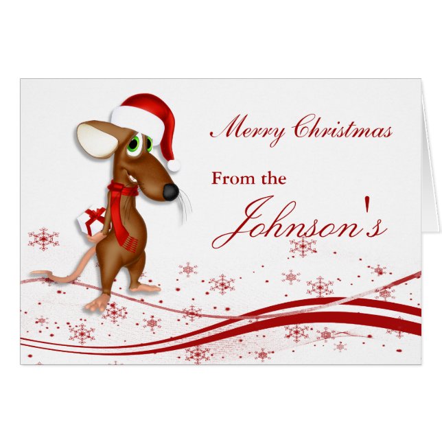 Christmas Santa Claus Mouse (Anverso (Horizontal))