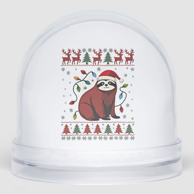 Christmas Shirt for Sloth Lover Gift Santa Buffalo (Anverso)
