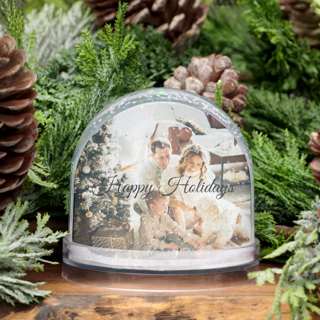 Christmas Snow Globe – Add Your Own Family Photo (Invierno)