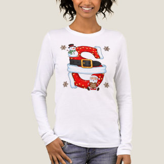 Christmas Snowman Letter S Personalized Sweater De