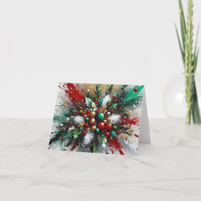 Christmas Splatter / White Bursts (Anverso)