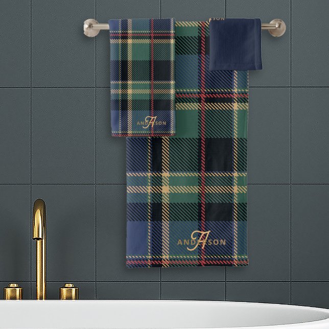 Christmas Tartan Navy Blue Green ID1141B (Subido por el creador)