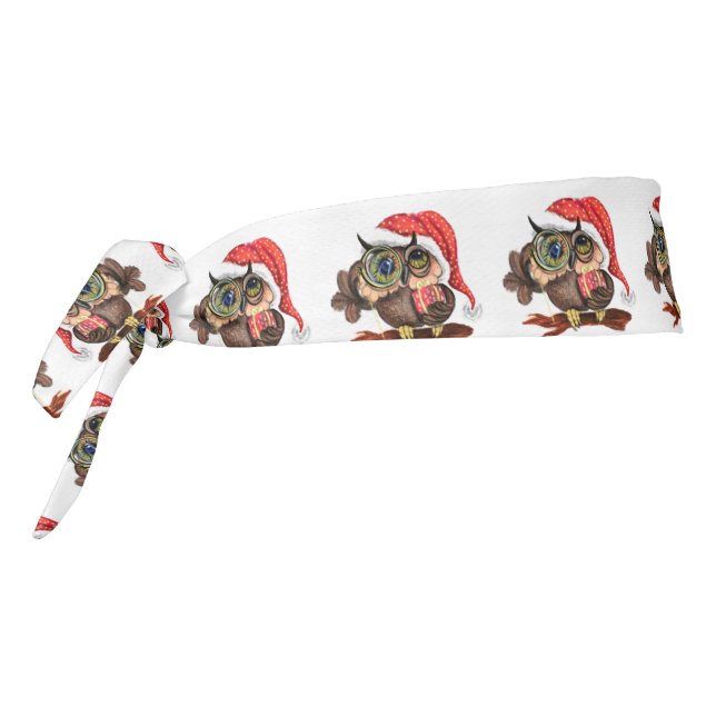 Christmas Tie Headband Gift Baby Owl with Gifts (Girar 270)