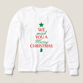 Christmas Tree Text Hoodie – Festive Holiday Messa