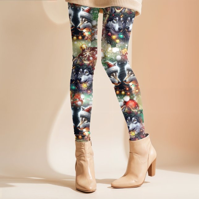 Christmas Wolves Leggings (Subido por el creador)