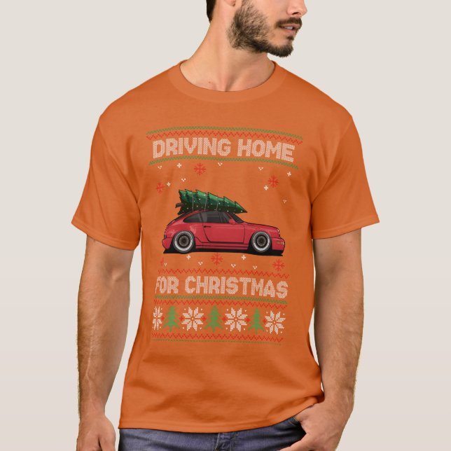 Christmasree Oldtimer Car Xmas Ugly Sweater retro (Anverso)