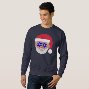 christmukkah santa claus emoji sudadera