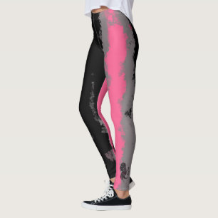 Christy Leigh Pink and Black Leggings