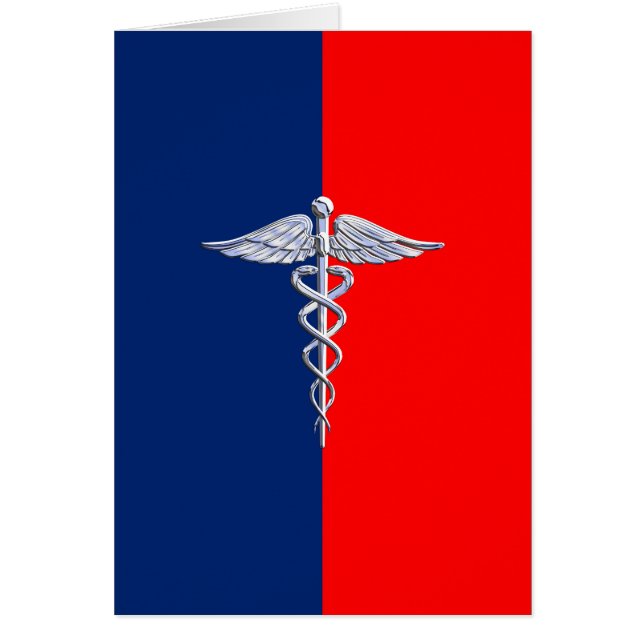 Chrome como Caduceus Medical Symbol League Decor (Frente)