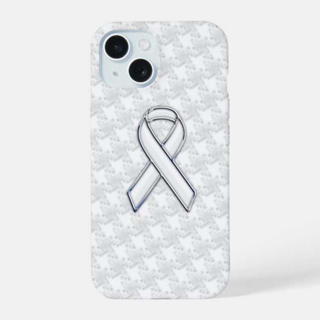 Chrome Como Houndstooth de Conciencia de Cinta Bla (Reverso )