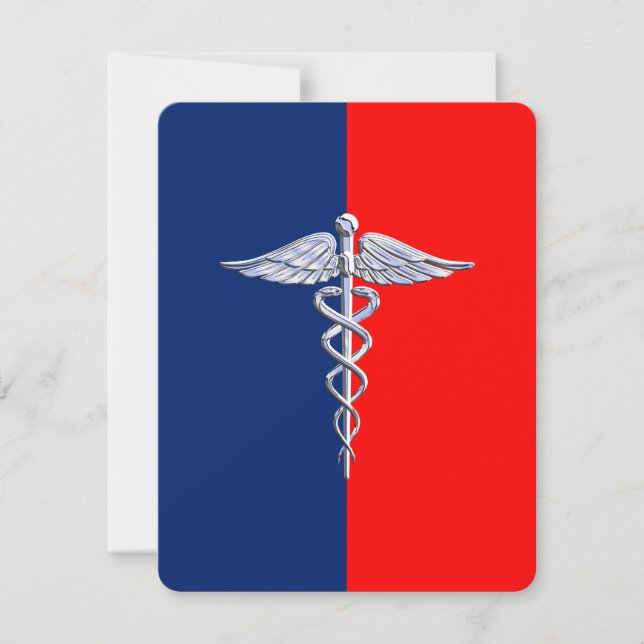 Chrome como la Liga de Símbolo Médico Caduceo (Anverso)