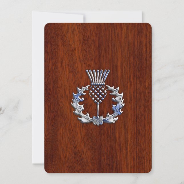 Chrome Like Thistle sobre el estilo de madera de c (Anverso)