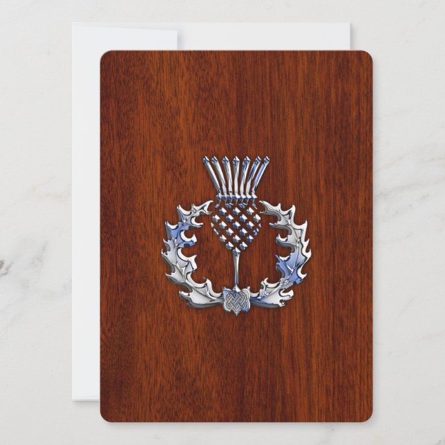 Chrome Like Thistle sobre el estilo de madera de c (Anverso)