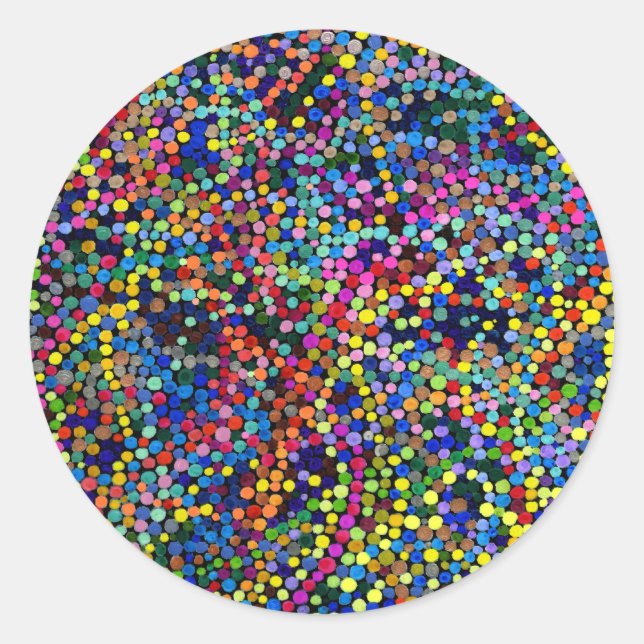 Chromovescent Kinestacium Pegatina psicodélico (Anverso)